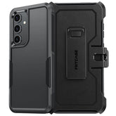FNTCASE für Samsung Galaxy S24 FE Handyhülle: Zweilagige Handyhülle mit Fallschutz in Militärqualität und Gürtelclip-Holster | Robuster, langlebiger, stoßfester und robuster Schutz